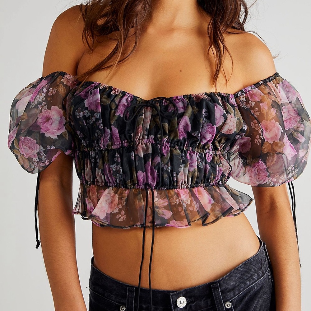 For Love and Lemons Sunshine Crop Top